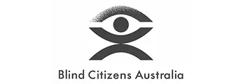 Logos of disability or university organisations Go Inclusion has collaborated with Blind Citizen Australia